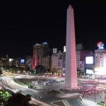 El imponente Obelisco de Buenos Aires
