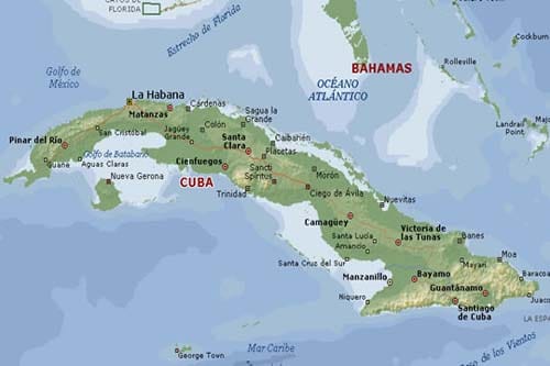 Mapa de Cuba