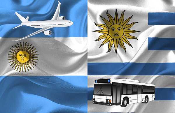 Como ir entre Argentina y Uruguay