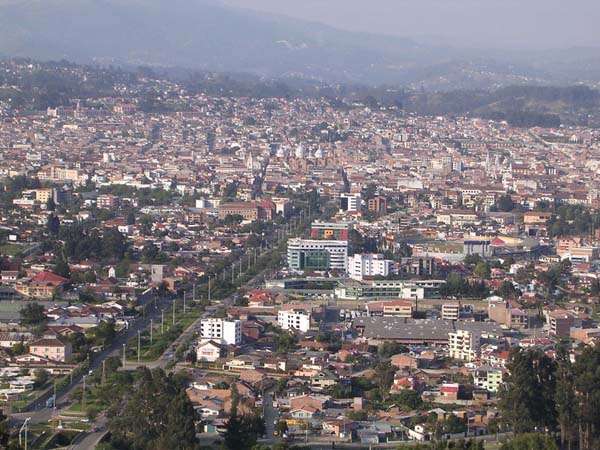 Vista de Cuenca en Ecuador