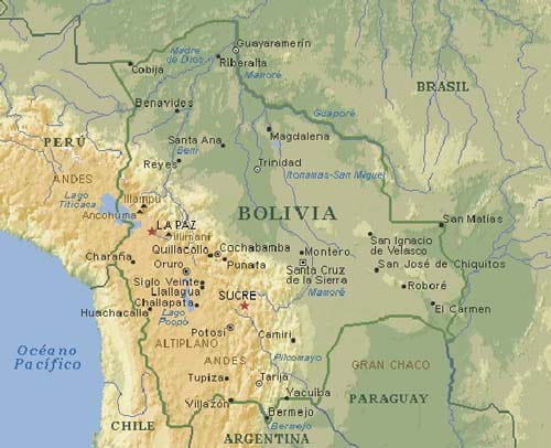 Mapa de Bolivia