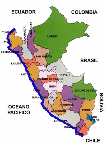 Mapa de Perú